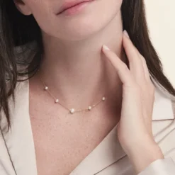 Collier Or Jaune Yolanda Perles De Culture