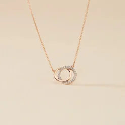 Collier Or Rose Tresha Diamants