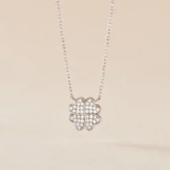Collier Ottilie Argent Blanc Oxyde De Zirconium