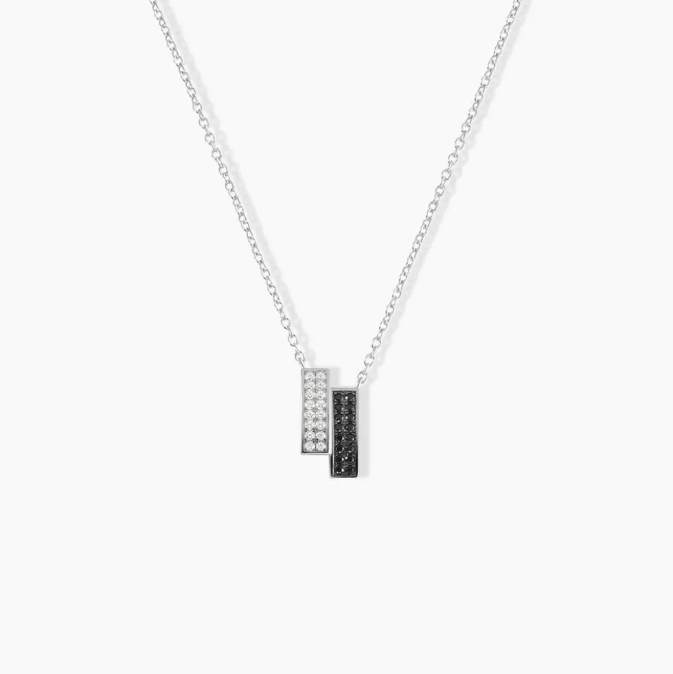 Collier Ouarida Argent Blanc Oxyde De Zirconium