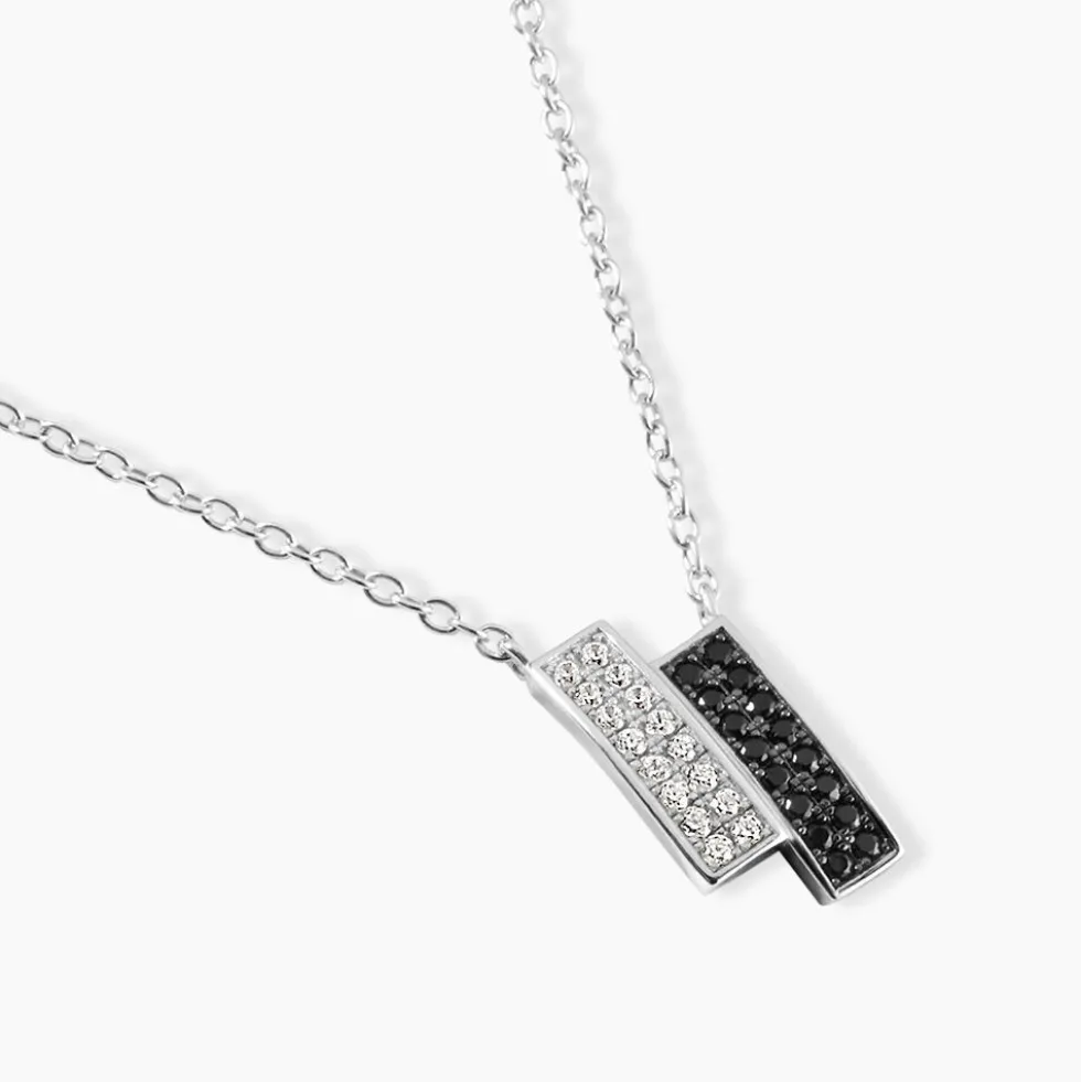 Collier Ouarida Argent Blanc Oxyde De Zirconium