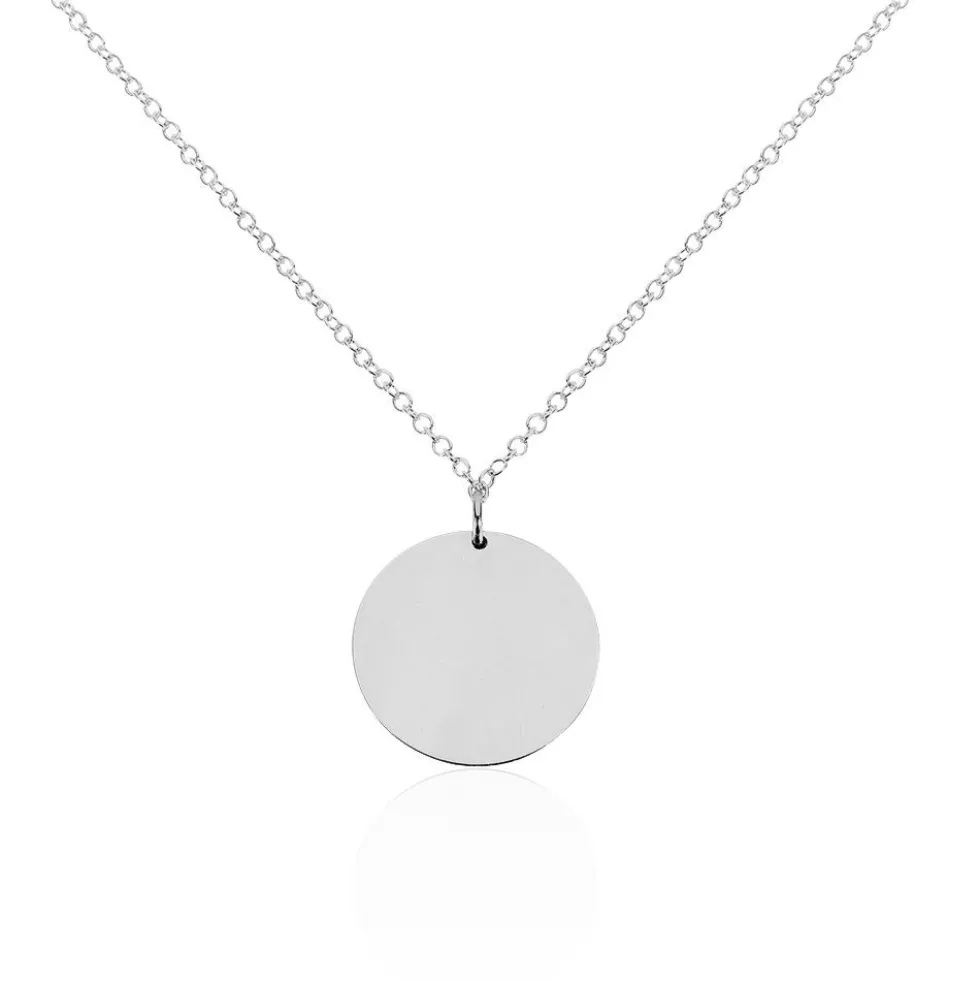 Collier Paula Argent Blanc