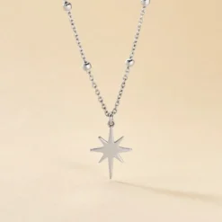 Collier Pearce Argent Blanc
