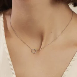 Collier Peytone Argent Blanc
