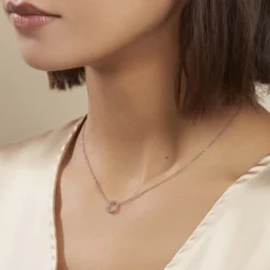 Collier Peytone Argent Blanc