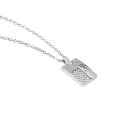 Collier Phebus Him Acier Blanc Diamant