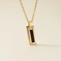 Collier Phebus Him Acier Jaune