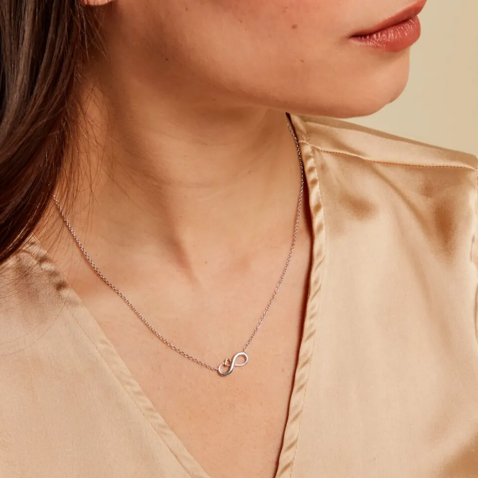 Collier Phedra Or Jaune Argent Blanc