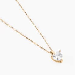 Collier Plaqué Or Caner Oxydes De Zirconium