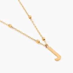 Collier Plaqué Or Jaune Lettra