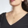 Collier Plaqué Or Jaune Lettra