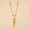 Collier Plaqué Or Jaune Lettra