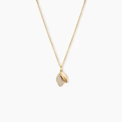 Collier Plaqué Or Jaune Simao Oxydes De Zirconium