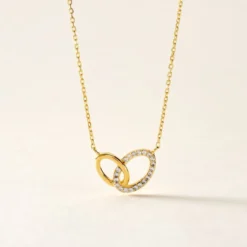 Collier Plaqué Or Kimberlie Oxydes De Zirconium