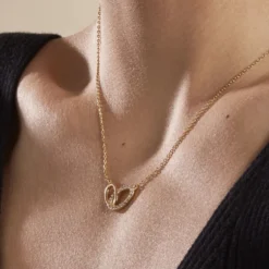Collier Plaqué Or Kimberlie Oxydes De Zirconium