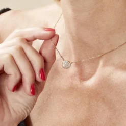 Collier Plaqué Or Larraso Oxydes De Zirconium