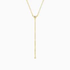 Collier Poem Argent Jaune Oxyde De Zirconium Topaze