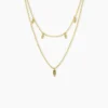 Collier Poem Argent Jaune Péridot