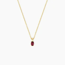 Collier Poem Argent Jaune Tourmaline
