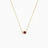 Collier Poem Argent Jaune Tourmaline Oxyde De Zirconium