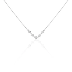 Collier Poenui Argent Blanc