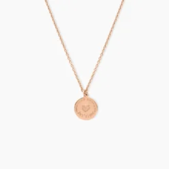 Collier Pome Argent Rose