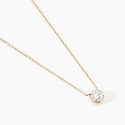 Collier Ponama Or Jaune Oxyde De Zirconium