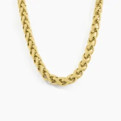 Collier Pondichery Acier Jaune