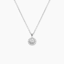 Collier Princess Argent Blanc Oxyde De Zirconium