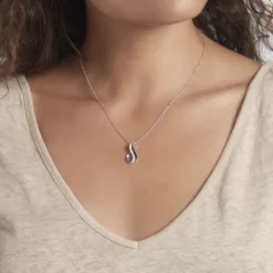 Collier Priscillia Argent Blanc Oxyde De Zirconium