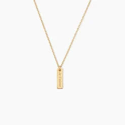 Collier Promesse Plaqué Or Jaune