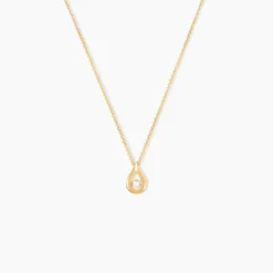 Collier Purete Or Jaune Diamant