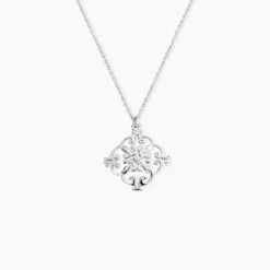 Collier Raelene Argent Blanc