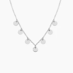 Collier Ragavi Argent Blanc