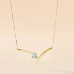Collier Renaldine Or Jaune Topaze