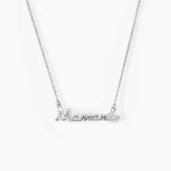 Collier Rera Argent Blanc Oxyde De Zirconium