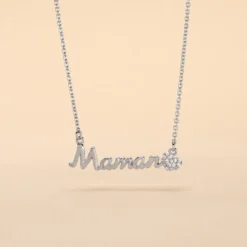 Collier Rera Argent Blanc Oxyde De Zirconium
