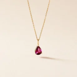 Collier Rhodolite Fever Or Jaune Rhodolite