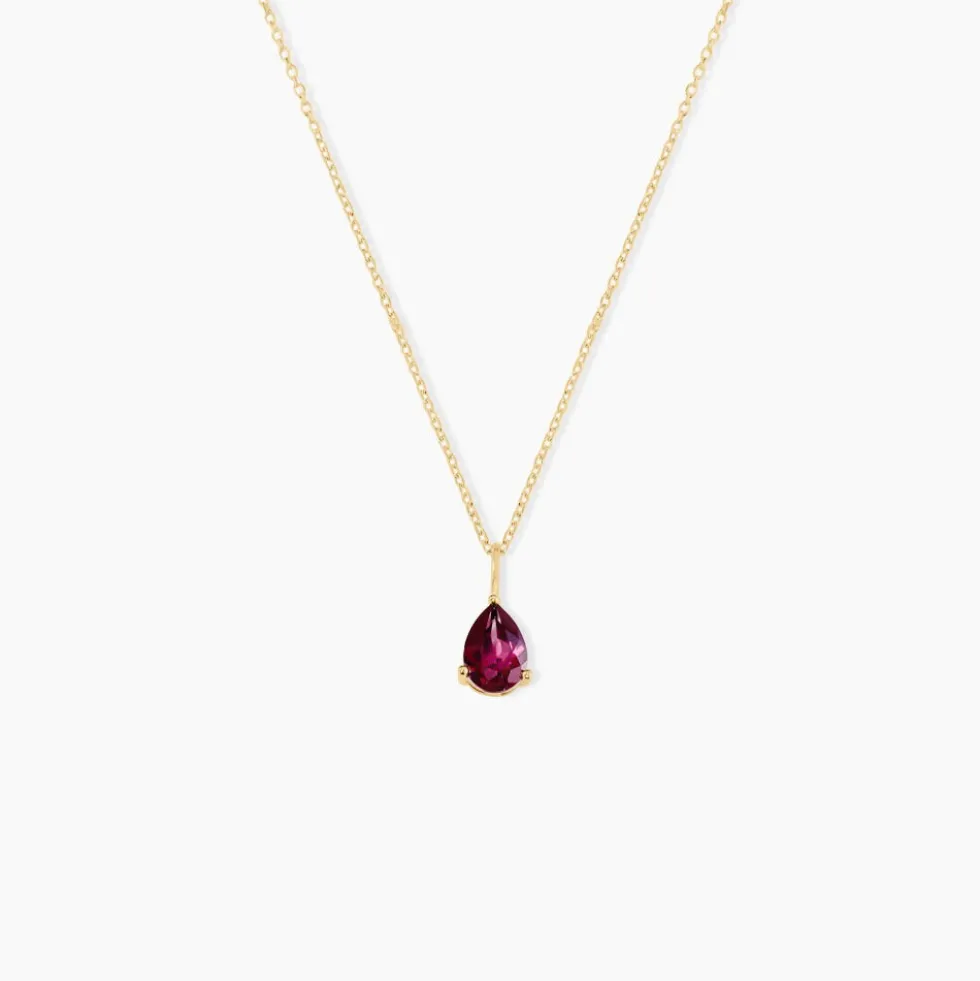 Collier Rhodolite Fever Or Jaune Rhodolite