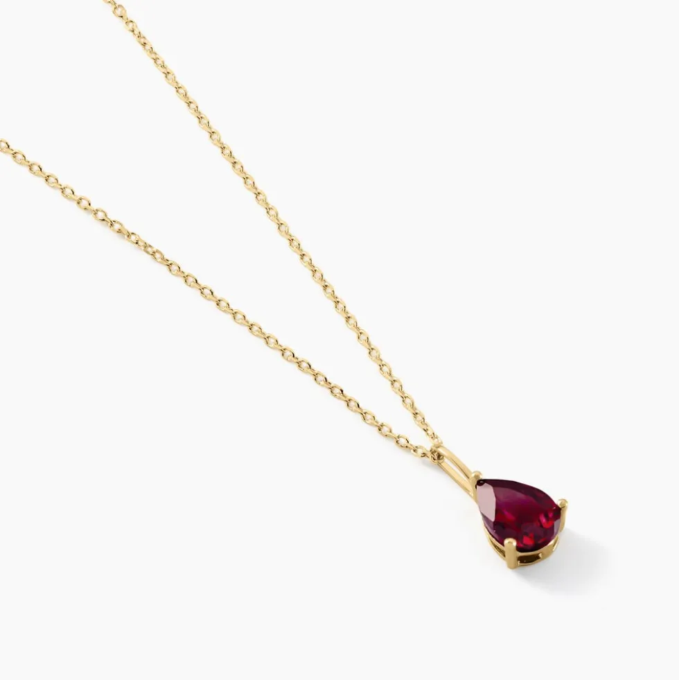 Collier Rhodolite Fever Or Jaune Rhodolite