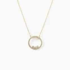 Collier Rodica Or Jaune Oxyde De Zirconium