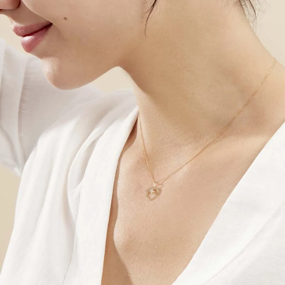 Collier Rohanna Or Jaune Oxyde De Zirconium