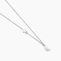 Collier Rohanne Argent Blanc