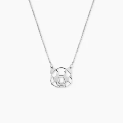Collier Romy Origami Argent Blanc