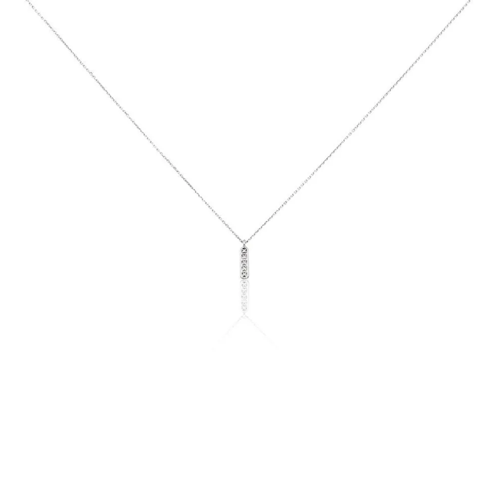 Collier Rosalin Blanc Diamant Blanc