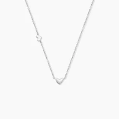 Collier Rosamee Argent Blanc