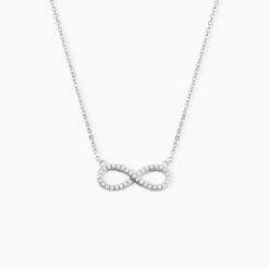 Collier Rowan Argent Blanc Oxyde De Zirconium