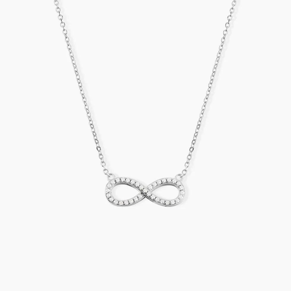 Collier Rowan Argent Blanc Oxyde De Zirconium
