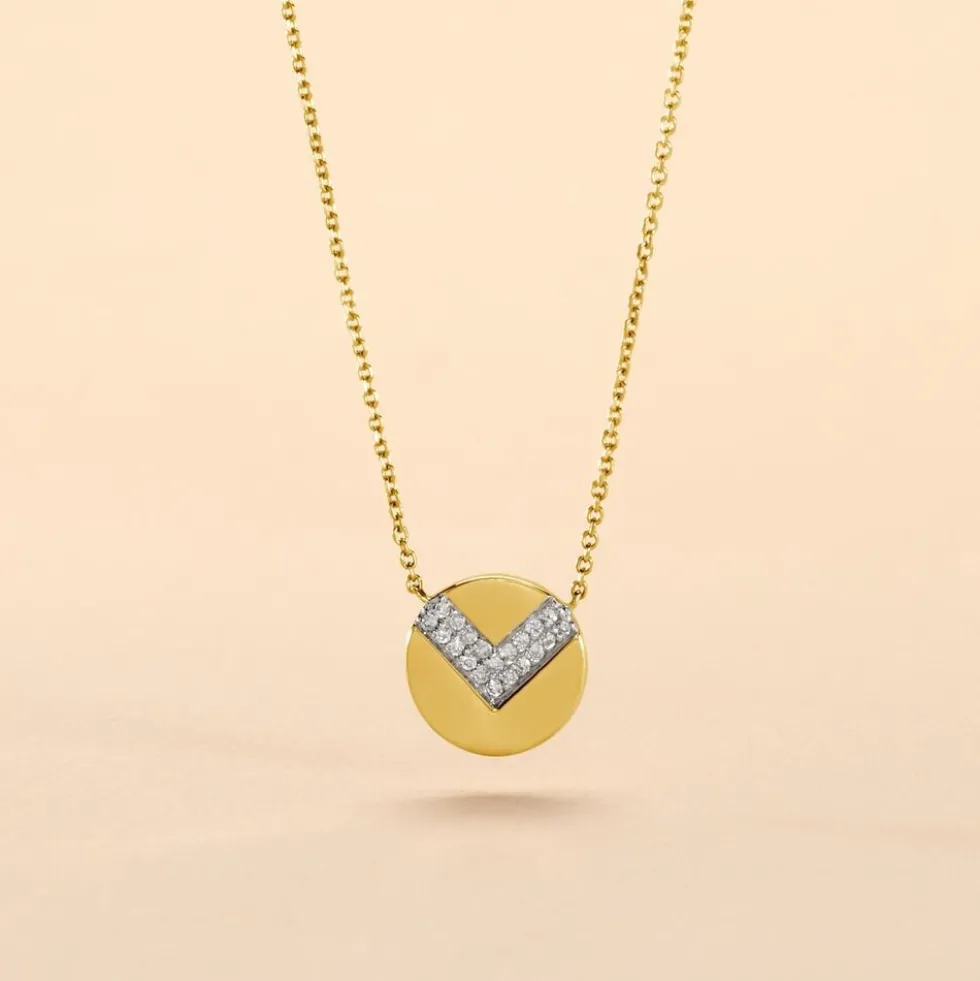 Collier Ruby Or Jaune Diamant