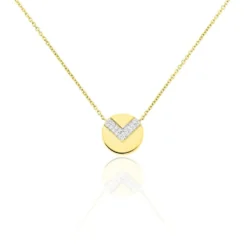 Collier Ruby Or Jaune Diamant